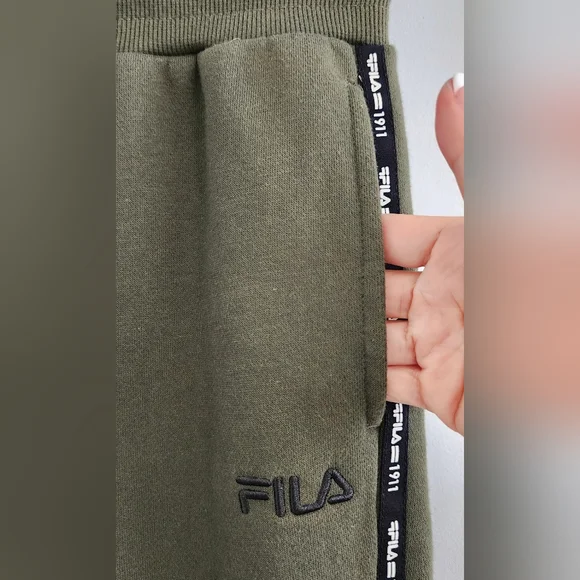 FILA Men Jogger Size XS Green Elastic Waist Pockets Cotton Lightweight - Picture 5 of 9